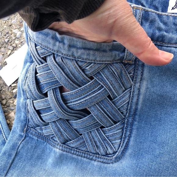 👯♀️ ✨HP✨ 🆕 HIGH WAIST FLARE Denim Jeans by Sam Edelman Size 32 - Picture 6 of 16